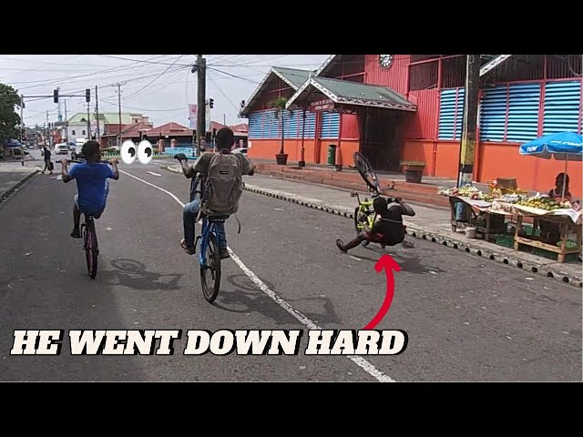 He fell on his back trying to show off | Castries City Ride | bklf shorneil