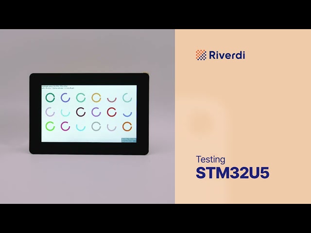 Benchmarking of 5-inch Riverdi STM32U5 Embedded Displays - LVGL