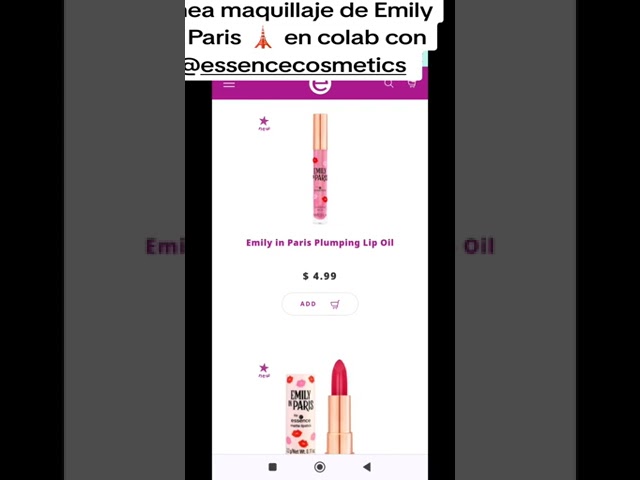 Nueva línea de maquillaje de Emily In París en colaboración con Essence Cosmetics