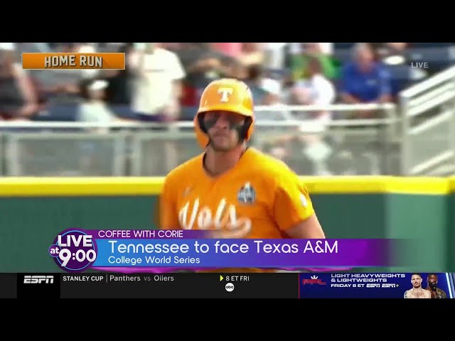 Tennessee in College World Series, Justin Timberlake's DUI, and Wedding Voicemail Trends, all on Cof