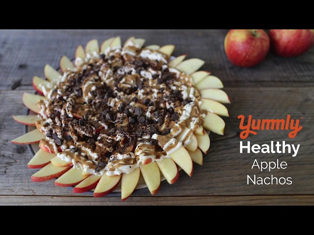 Apple Dessert Nachos with Creamy Vanilla | Yummly Recipes