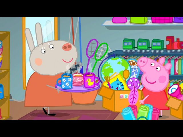 Tea Break At The Charity Shop ☕️ | Peppa Pig Official Full Episodes