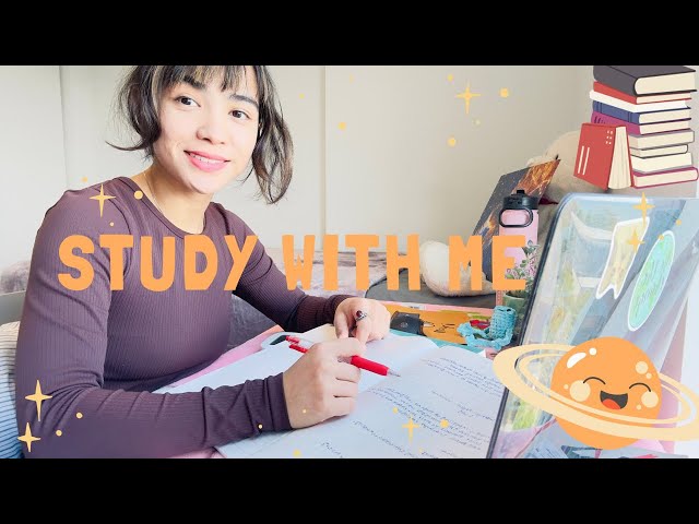 10 Hours Study With Me Live | Pomodoro 60/ 5 | Real time Productivity
