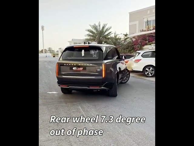 2023 Range rover 🔥 rear wheel up to 7.3 degree out of phase