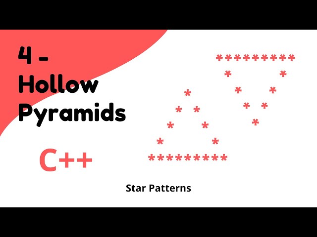 4 - Hollow Pyramid With C++ | Star Patterns | Mazen Labs