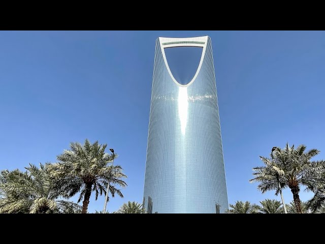 Friday Morning Walk around the Kingdom Center. Riyadh, Saudi Arabia