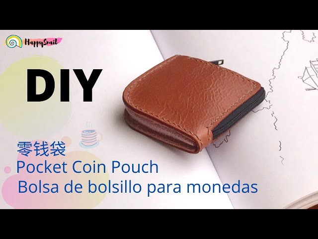 Making Pocket Coin Purse that Perfectly Fit your Pocket | LEATHER COIN POUCH