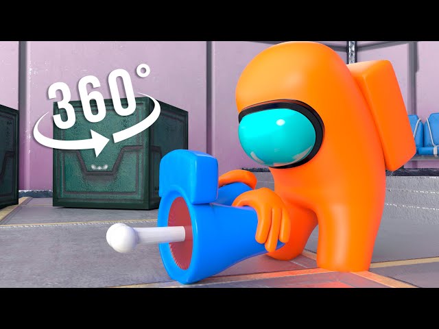 Among Us 360 VR: IMPOSTOR CAN DRAG BODIES. OH NO Moment | ACGame Animations