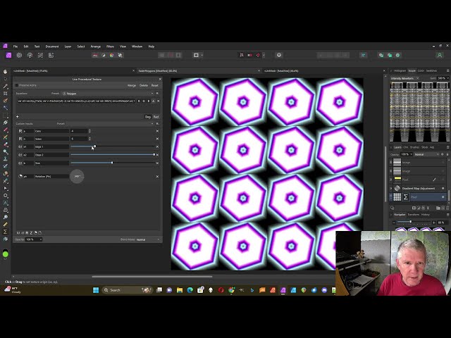 Shader Polygon using Affinity Photo's Procedural Texture Filter