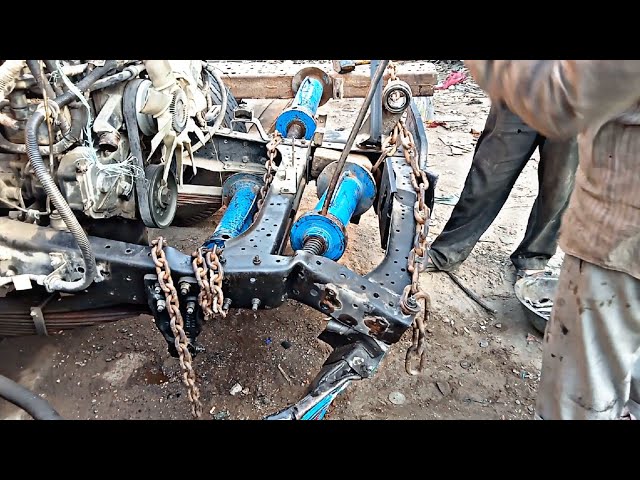Accident truck chassis repair