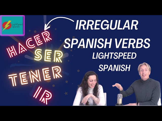 SPANISH FOR BEGINNERS IRREGULAR VERBS LightSpeed #learnspanish #spain  #funspanish #spanishlanguage