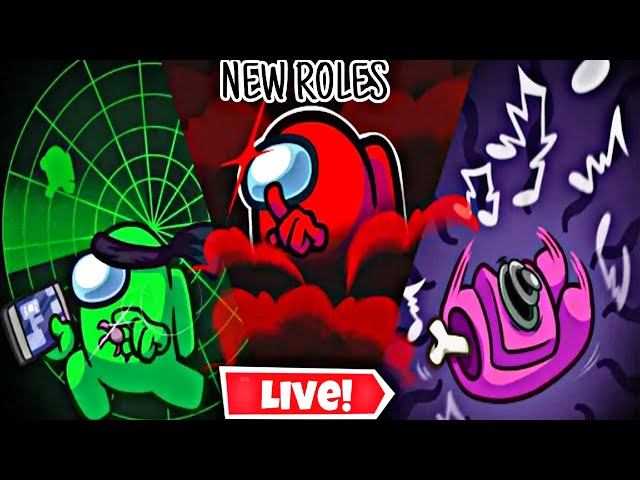 🔴 Among Us New Roles UPDATE LIVE! Among Us Live Playing With Viewers! (Join Up)