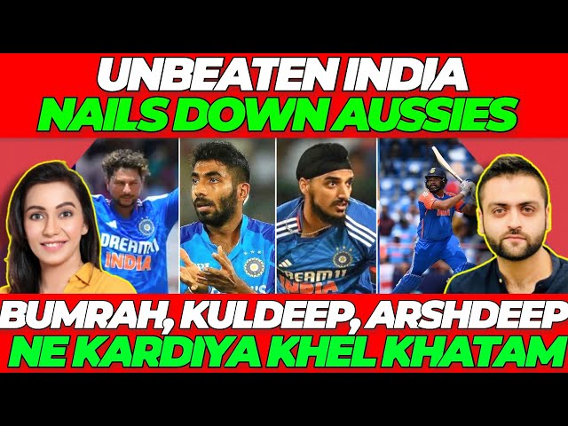 ROHIT HITMAN Sharma, BUMRAH, KULDEEP, Arshdeep NAILS AUSTRALIA DOWN | India vs Australia