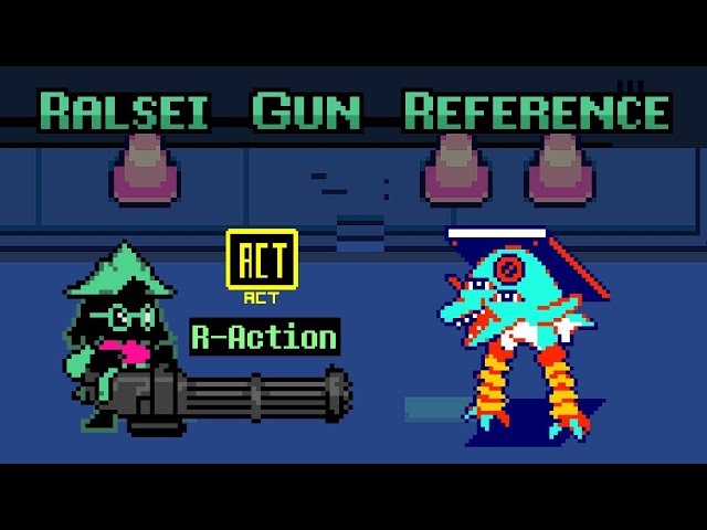 Deltarune | Ralsei with a gun Reference During Poppup Battle