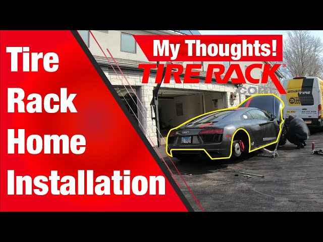 I Tried Tire Racks at home Installation It was Awesome! R32 New Tire and R8 Tire swap!