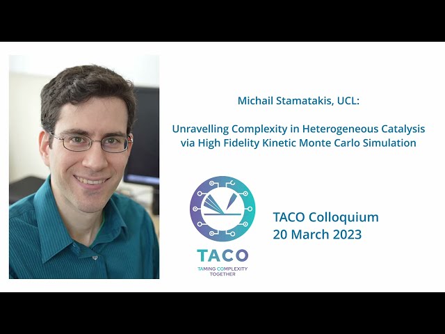 Michail Stamatakis: Complexity in Heterogeneous Catalysis and Kinetic Monte Carlo Simulation
