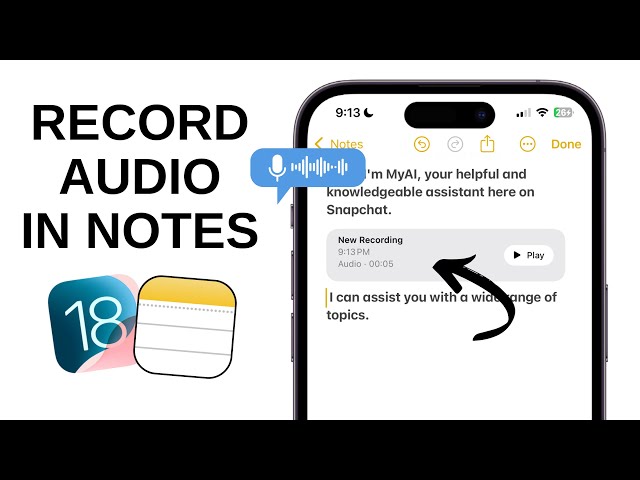 How to Record Audio in Notes on iPhone - iOS 18