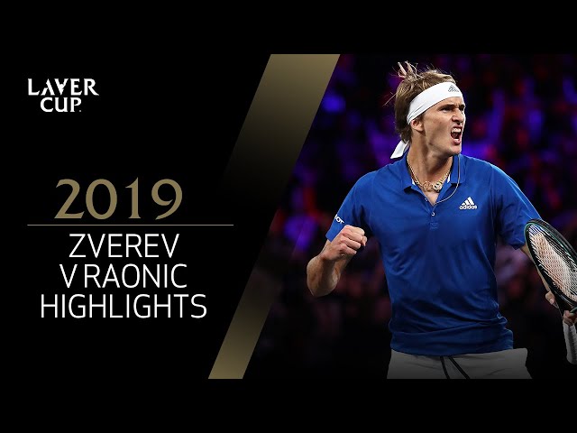 Zverev v Raonic Match Highlights | Laver Cup 2019