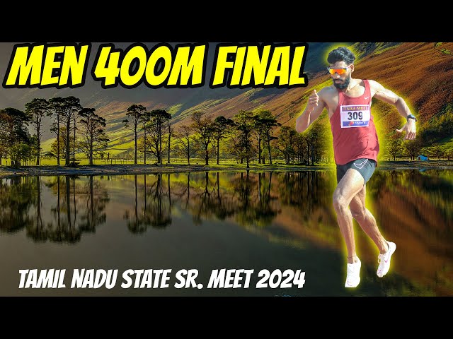 400m men Vishsal TK wins || Tamil Nadu Sr.Meet 2024 || Swaminathan Gunasekaran