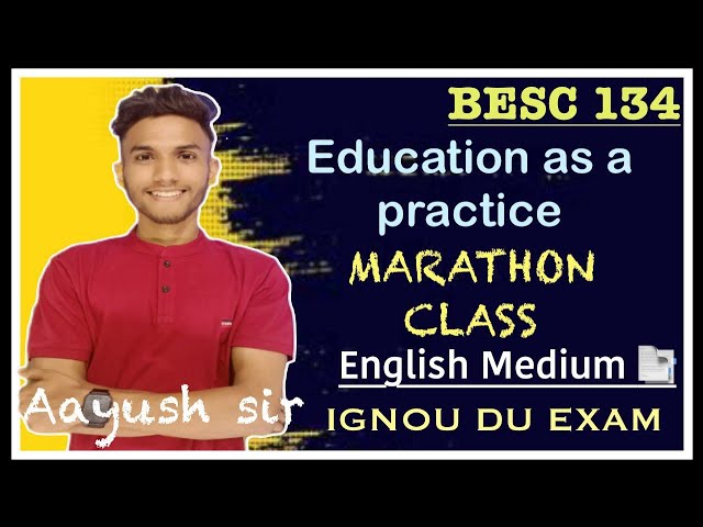 BESC 134 | EDUCATION CONCEPTS IMPORTANT QUESTION ENGLISH MEDIUM | IGNOU WALA |  MARATHON LIVE #ignou
