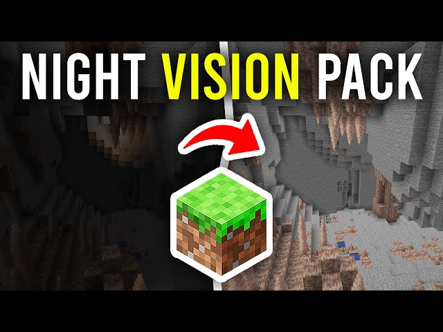 How To Install Night Vision Texture Pack In Minecraft - Full Guide