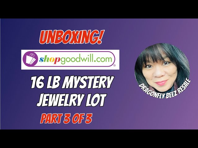 UNBOXING Shopgoodwill 16 lb Mystery Costume Jewelry Grab bag - Part 3 of 3 #shopgoodwill