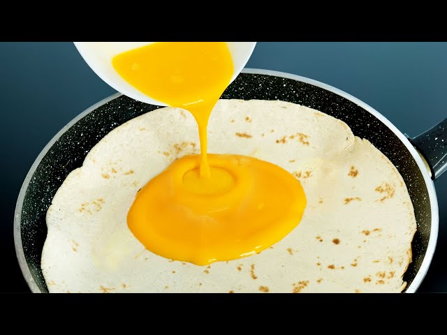 Just pour eggs on the tortilla and you'll be amazed at the results! Simple and delicious recipe