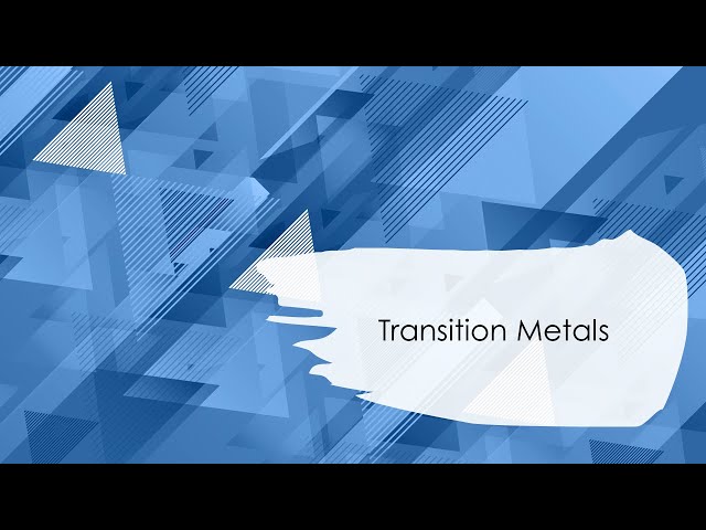 Transition Metals | Stereoisomerism | A2 Level