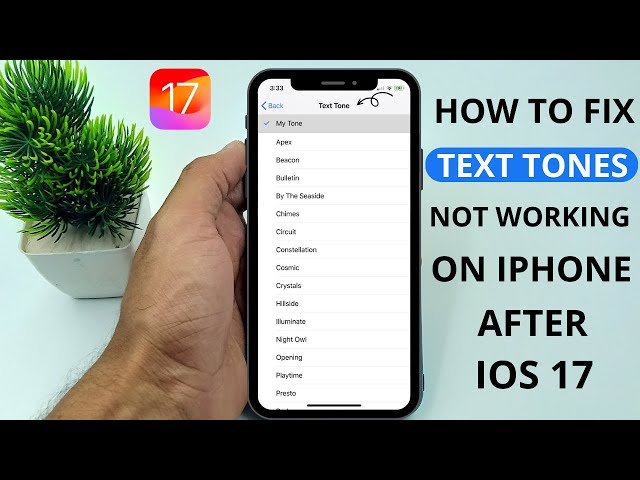 How to Fix Text Tones Not Working After iOS 17/17.2 Update