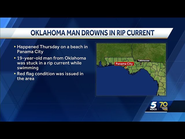 Oklahoma man drowns in rip current in Panama City