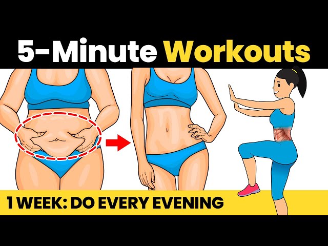 5 Min TONED BELLY - Do This Workout Every Evening 7 Days - Best Abs Exercise For Flat Stomach