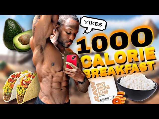 1000 CALORIE BREAKFAST (FAT LOSS) | FULL DAY OF EATING | ROAD TO PRO EP 21