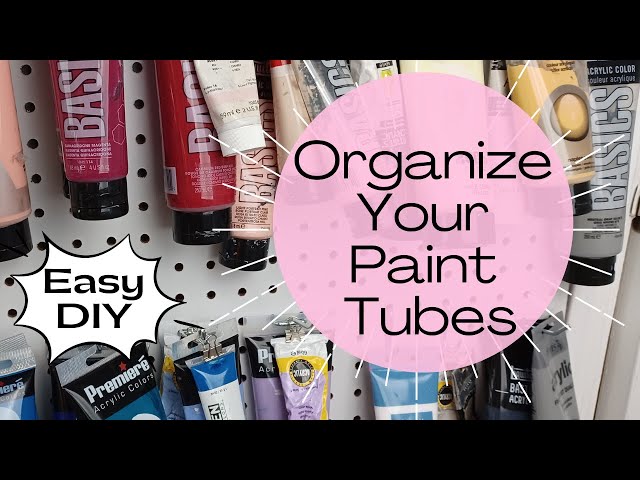 Acrylic Paint Storage DIY | Easy Way To Organize Your Tubes!