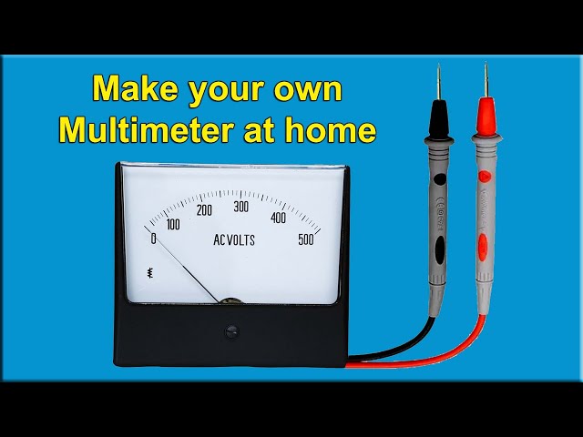 How To Make MultiMeter at home, DIY AC Voltmeter Hack, Convert ac analog voltmeter to multimeter