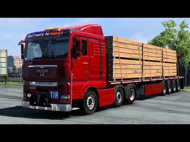 A TAM || MAN TGA XL - DELIVERY LUMBER TO OLBIA - EURO TRUCK SIMULATOR #ets2 1.50.1 #gameplay