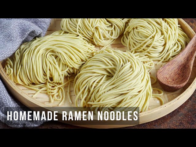 How to Make Ramen Noodles/Alkaline Noodles From Scratch