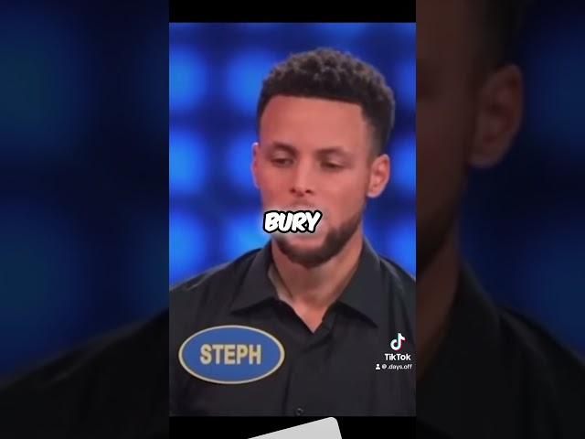 Why would Curry say that?! 😅 #trending #curry #basketball #familyfeud #celebrity