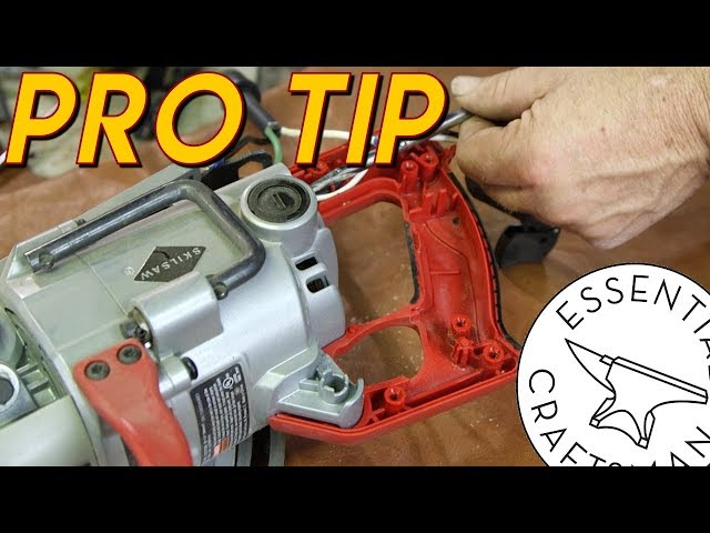 Skilsaw Cord Install and Storage Tip