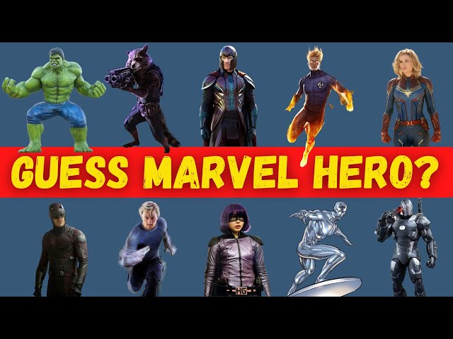 Guess the Marvel Hero ? || Guess The Marvel Character ?-Part -2 -Fun & Educational Quiz.