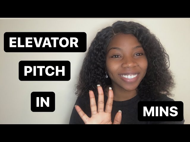 Crafting an elevator pitch | with Examples