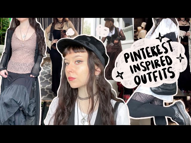 styling pinterest outfits with clothes I already own (alt, grunge, & whimsigoth)
