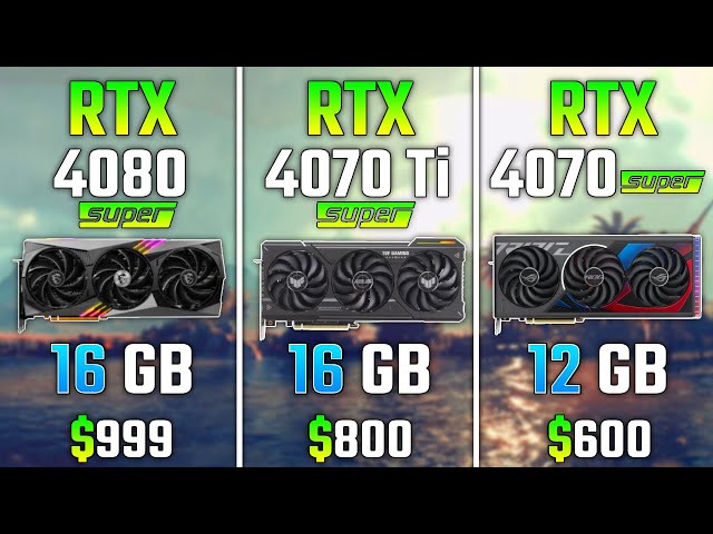 RTX 4080 SUPER vs RTX 4070 Ti SUPER vs RTX 4070 SUPER | Test in 7 Games