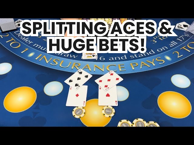 Blackjack | $600,000 Buy In | EPIC High Stakes Roller Coaster Win! Splitting Aces & Huge Bets!