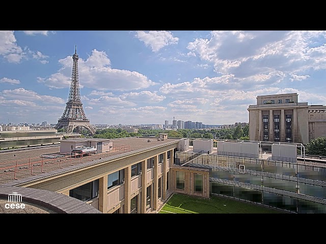 Webcam Palais d’Iéna - Conseil Économique, Social et Environnemental - Vue Tour Eiffel - Paris