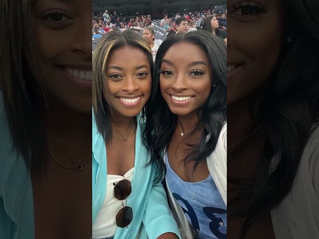 Celebrity Twins Who Look A Likes and Everything in Between Simone Biles & Adria Biles #shorts #viral