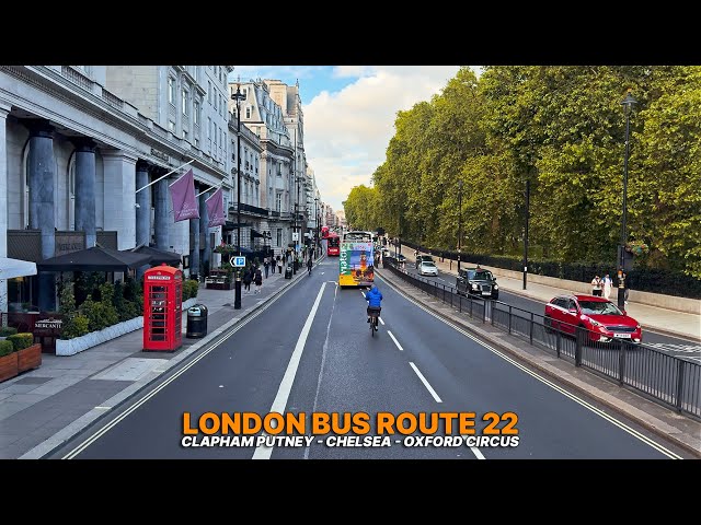 Journey through London: Bus Route 22, Upper-deck bus ride from Putney to Oxford Street 🚍