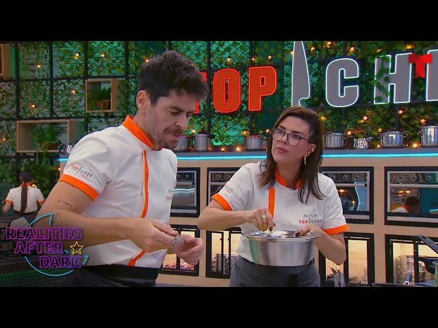¡La pareja dispareja! Alicia y Galeano cocinan juntos en Top Chef VIP | Realities After Dark