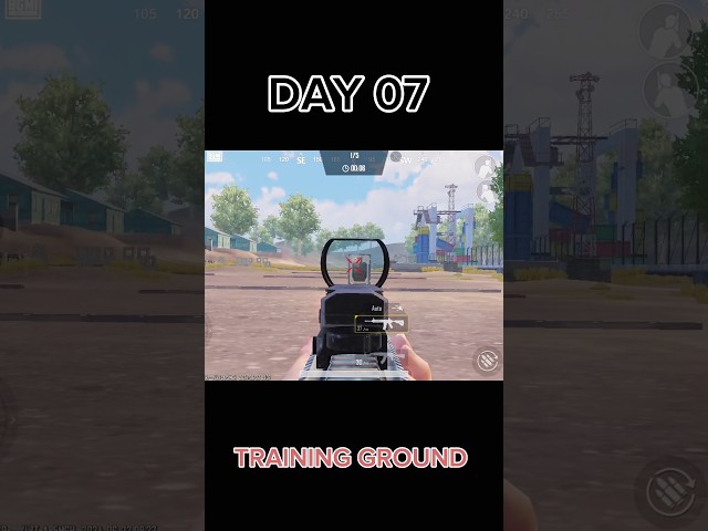 Day 07 of training ground|30 day challenge|aim transfer drills| tips and tricks #bgmi #shorts #pubg