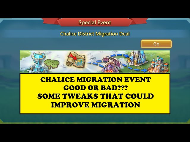 Lords Mobile - CHALICE MIGRATION DEAL -  Good or Bad???  -  Here are some suggestions for IGG