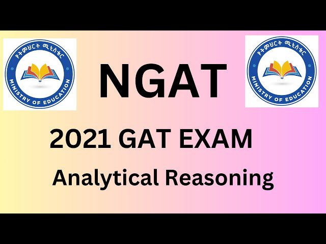GAT exam Addis Ababa University Analytical Questions Part 1